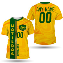 Australia Matildas Custom Name Women&#39;s National Football Team T-Shirt   - £25.76 GBP+