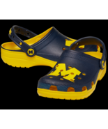 Crocs University of Michigan Classic Clogs UNISEX Men 6 Womens 8 NEW WIT... - £41.49 GBP