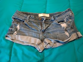 Abercrombie &amp; Fitch Cut Off Shorts Womens 4 Perfect Stretch Distressed (... - $19.79