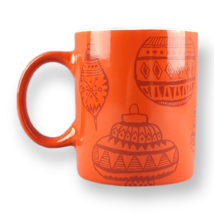 Starbucks Christmas Coffee Mug Cup 2015 Red Ornaments Holiday 12 fl oz Tea - £10.16 GBP