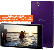 Sony XPERIA Z ULTRA c6833 2gb/16gb Viola/Nero / White Android 4g GPS Smartphone - £151.99 GBP