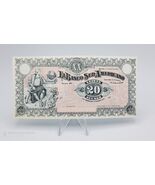 Ecuador Banknote 20 Sucres Banco Suramericano 1920 Unsigned Remaider # S... - $24.74