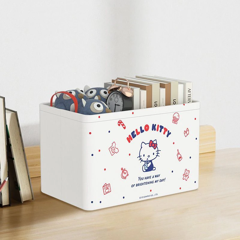 Anime Sanrio Kawaii Storage Box Hello Kitty Kuromi Cartoon High-Capacity Storage - £15.50 GBP