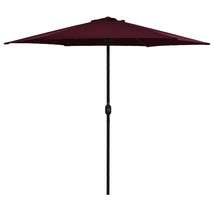  Garden Parasol Bordeaux Red Polyester, Aluminum Large Tiltable - $86.12