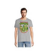 Teenage Mutant Ninja Turtles Mens Gray Short Sleeve Graphic Tee T shirt,... - £17.55 GBP