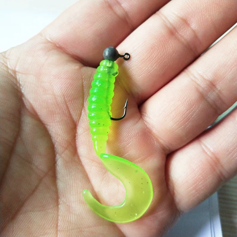 Sporting 1pcs soft lure Worm Wobblers Fishing Lure 55mm 2.3g Aritificial Silicon - £23.52 GBP
