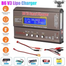 B6 V3 Lipo Smart Battery Balance Charger Discharger 80W 6A For Rc Toys N... - £35.87 GBP