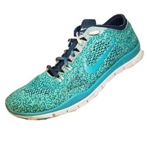 Nike Free 5.0 TR FIT 4 PRT Running Shoes Womens 12 Leopard Turquoise 629... - $24.74