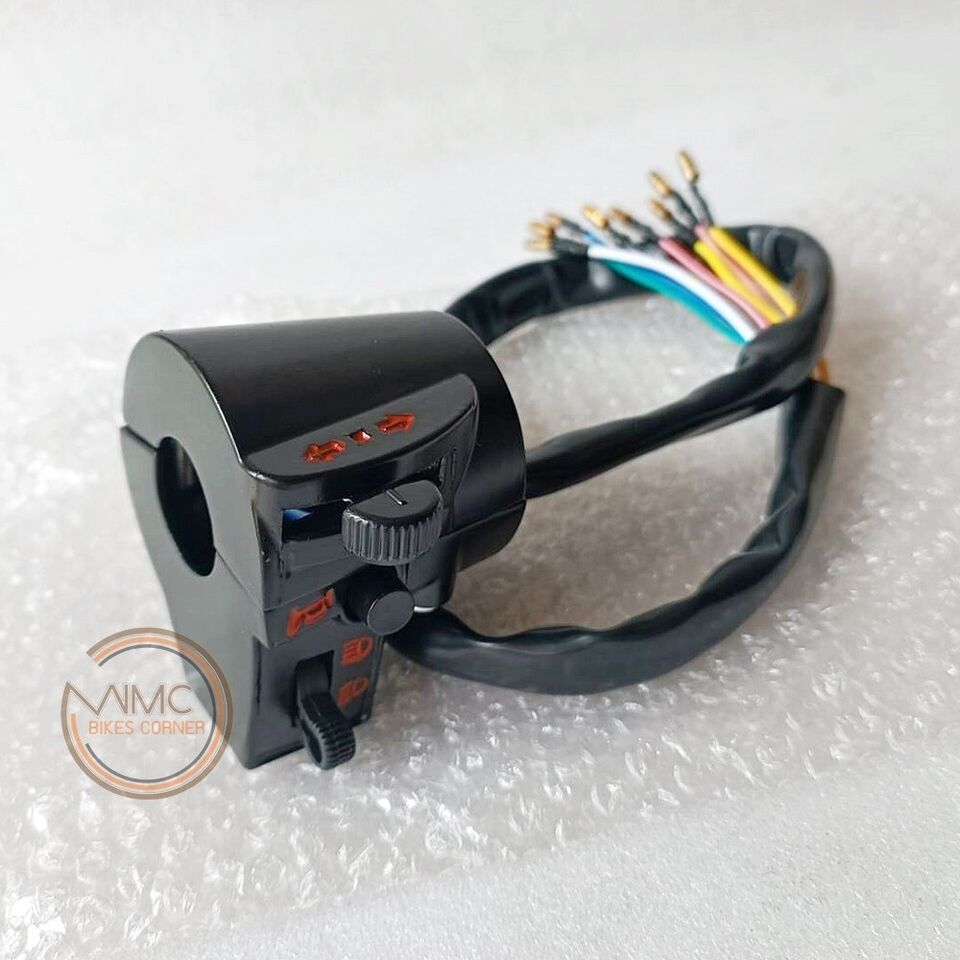 LH LEFT HANDLE SWITCH ASSY 8 WIRES FOR HONDA CB125S (&#39;79-&#39;82) CB200T GL1... - $22.05