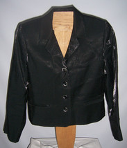 Harve Benard by Benard Holtzman Black Jacket  Misses Size 4 Petite - £17.83 GBP