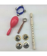 Toddler Kids Musical Instrument Set Recorder Maracas Bells Castanets 8 P... - £19.65 GBP