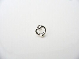 Tiffany &amp; Co Silver Peretti Open Heart SINGLE EARRING Piercing Parts Rep... - £116.38 GBP