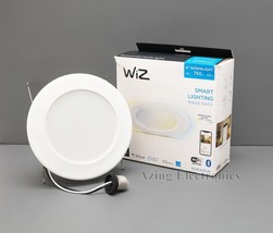 WiZ 604306 6&quot; Recessed Color and Tunable Wi-Fi Smart LED Downlight - White - £7.12 GBP