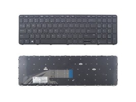 US black Keyboard (NO-Backlit with frame) For HP Probook P/N 827028-001 ... - £35.30 GBP
