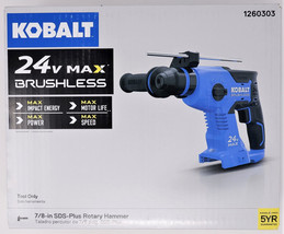 Kobalt Krh 124B-03 1260303 Brushless 7/8&quot; Sds+ Rotary Hammer, Bare - New! - £125.05 GBP
