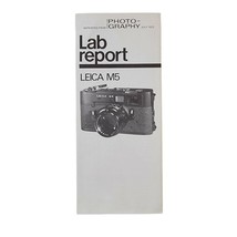 Leica M5 Lab Report Brochure Pamphlet | July 1972 Popular Photography Re... - £7.07 GBP