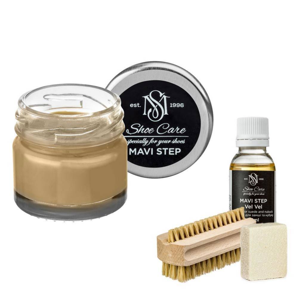 MAVI STEP Aurora Suede and Nubuck Shoe Care Kit - 130 Pastel Beige - $34.99