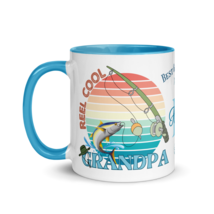 Personalized Coffee Mug 11oz | Reel Cool Grandpa Best Grandpa Ever - £23.12 GBP