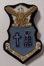 USAF  CHAPLAIN SERVICE BULLION PIN PATCH BADGE VINTAGE OLD STOCK - RARE:... - €25,48 EUR
