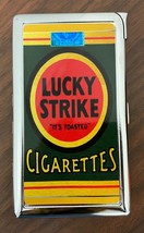 Lucky Strike 100&#39;s Size Cigarette Case with built in lighter Wallet - $21.73