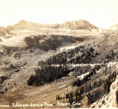 Aspen Colorado Independence Pass RPPC Postcard Posted 1944 Meeker Real Photo 40a - £9.73 GBP