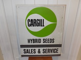 Vintage Cargill Hybrid Seeds Sales &amp; Service Metal Sign - $5,536.06 MXN
