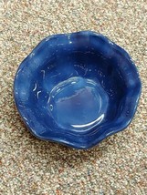 Tabletop Gallery Corsica Cobalt Blue Soup / Cereal Bowl Ruffled Rim - EUC - $8.99