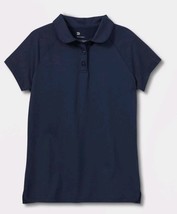 Girls&#39; Small (6/6X) Polo Shirt - All in Motion Dark Blue  - $9.99