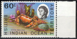 ZAYIX British Indian Ocean Territory 25 MNH Crab Marine Life 071423S24M - £3.38 GBP