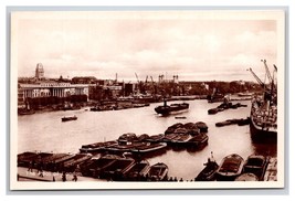 RPPC Boats and Ships in Pool of London United Kingdom UNP Postcard U25 - £3.07 GBP