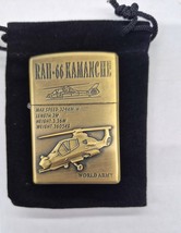 Sharp Brass Kantai World Army Kamanche Helicopter Lighter W/Raised Detail - $12.30