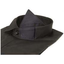 Men's Tux Shirt FAMOZO Turkey 100% Cotton French Cuffs Wing Tip FA3 Black image 6
