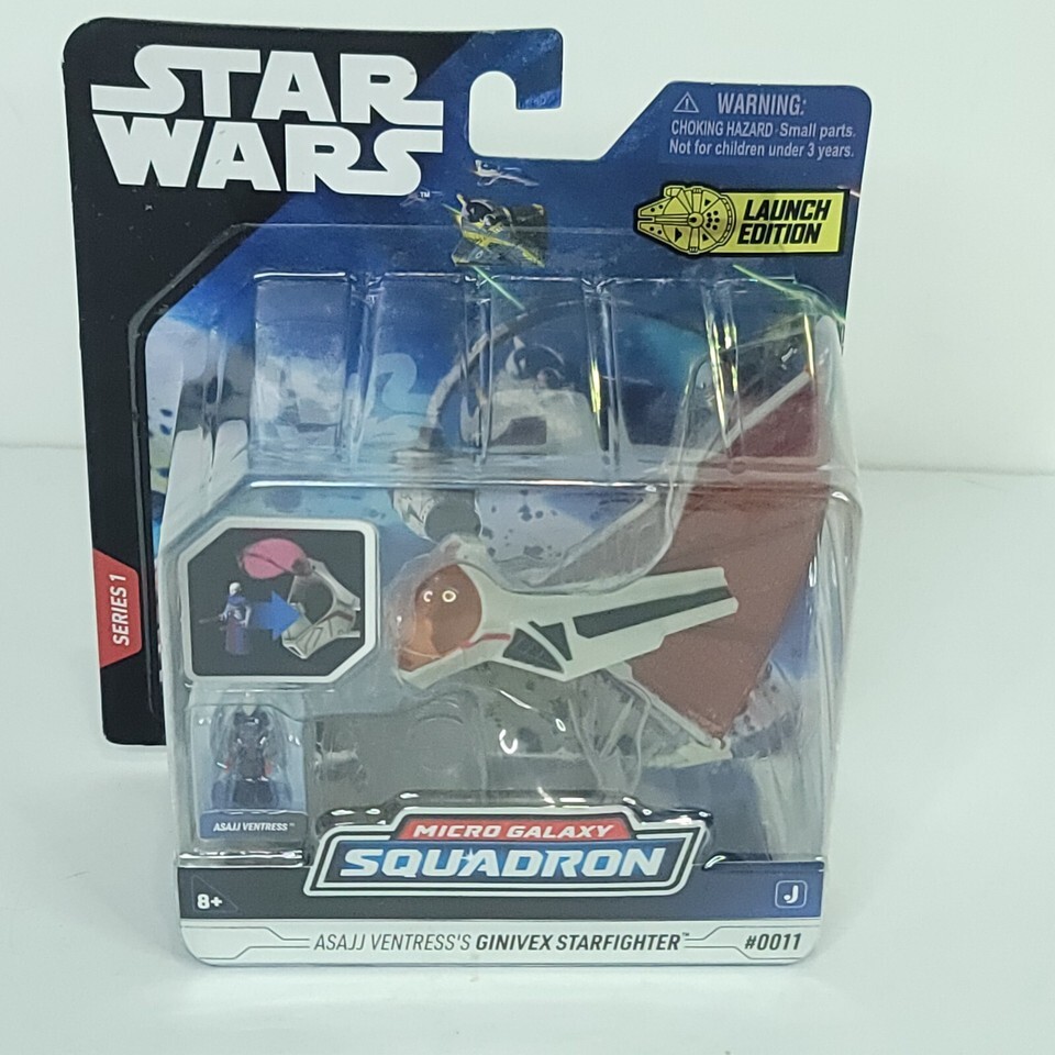 Star Wars Micro Galaxy Squadron 0011 Asajj Ventress Ginivex Starfighter NEW - $15.14