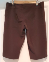 Vintage Street Code Made In USA Womens Large Dressy Bermuda Shorts Brown - £14.90 GBP