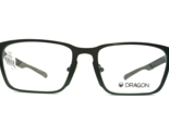 Dragon Eyeglasses Frames KRIS DR174 310 Matte Olive Green Gray Square 55... - $55.88