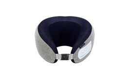 Miko Snug Neck Massage Pillow with Memory Foam &amp; Heat - Grey/Blue (Open ... - $76.49
