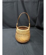 Vintage Japanese Bamboo Basket Flower Gathering Ikebana Hanaire Hanakago ? - £14.76 GBP