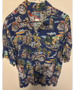 Reyn Spooner Men’s Large Motorcycle Hawaiian Shirt Short Sleeve - $1,255.21 MXN
