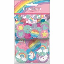 Unicorn Confetti Magical Colorful Round Birthday Decorations Party Suppl... - £4.58 GBP