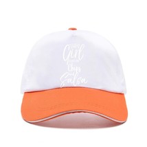 Men Snapback Hat This Girl Runs on Chips and Salsa Bill Hats Food Funny Baseball - £154.27 GBP