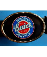 BUICK Vintage Service Sign Epoxy Buckle VTG Sign Epoxy Photo Buckle - $16.78