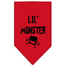 Lil Monster Screen Print Bandana Red Small - £9.26 GBP