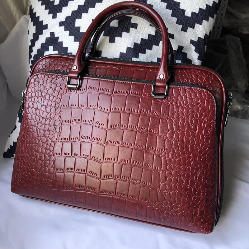   Women&#39;s Bag Leather Briefcase For 14-inch Laptops Women  Business Shoulder Bag - £37.92 GBP