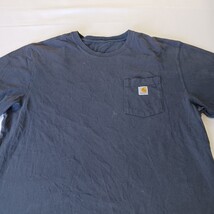 Carhartt K87 NVY Men's XL Short Sleeve Pocket Workwear Blue Cotton T-Shirt image 12