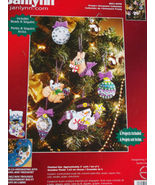 Janlynn Frosty&#39;s Ornament Collection Set of Six Counted Cross Stitch Seq... - £11.98 GBP