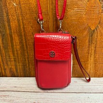 GIANI BERNINI Softy Leather Tech Crossbody Wallet - Red - $652.39 MXN
