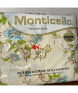 Cannon Monticello Cream and Blue Sheets Elegant Bedding - $545.78 MXN