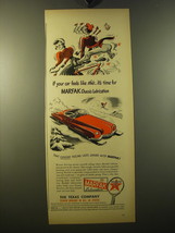 1950 Texaco Marfak Lubrication Ad - If your car feels like this - £14.53 GBP
