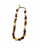 Joan Rivers Necklace Beaded Gold Tone Chain 23&quot; Length Faux Stone  - $19.79