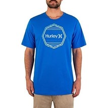 Hurley Men&#39;s Everyday Washed Corp Glitch T-shirt Signal Blue-XL - $19.99
